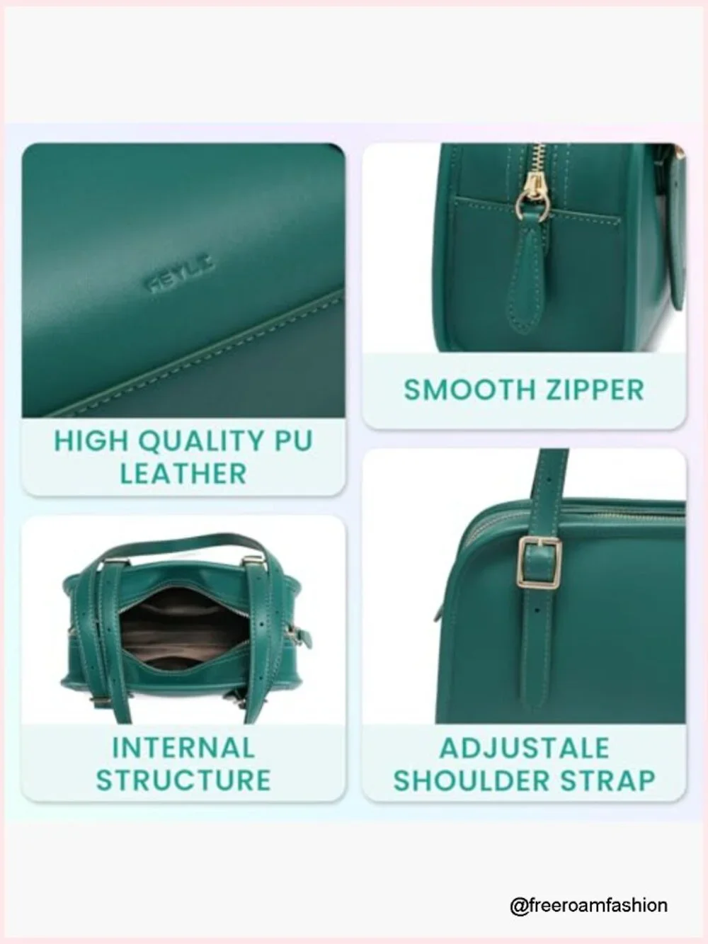 Leather Hobo Shoulder Bag Crossbody Tote Handbag with Adjustable Strap